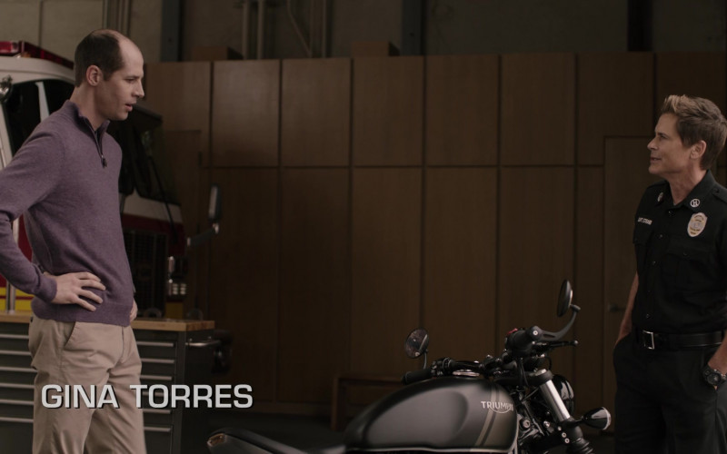 Triumph Motorcycle in 9-1-1 Lone Star S04E05 Human Resources (1)
