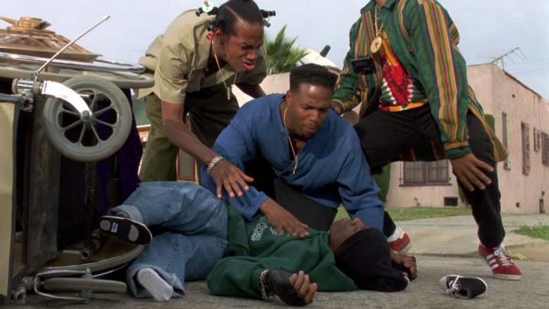 Adidas Green Hoodie in Don't Be a Menace to South Central While Drinking Your Juice in the Hood (1)