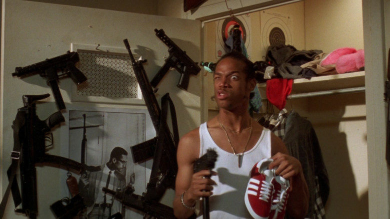 Adidas Red Sneakers of Marlon Wayans as Loc Dog in Don't Be a Menace to South Central While Drinking Your Juice in the Hood (1996)