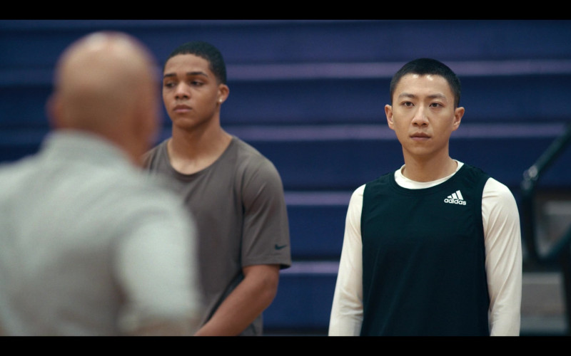 Adidas T-Shirt Worn by Bloom Li in Chang Can Dunk (2023)