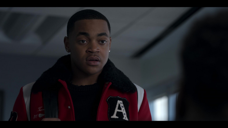 Amiri Wool Jacket Worn by Michael Rainey Jr. as Tariq St. Patrick in Power Book II Ghost S03E01 Your Perception, Your Reality (2)