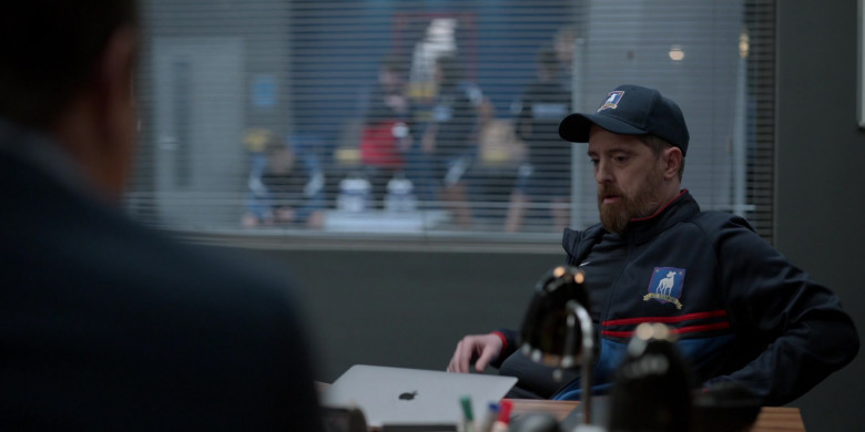 Apple MacBook Air Laptop of Brendan Hunt as Coach Beard in Ted Lasso S03E02 (I Don't Want to Go to) Chelsea (1)