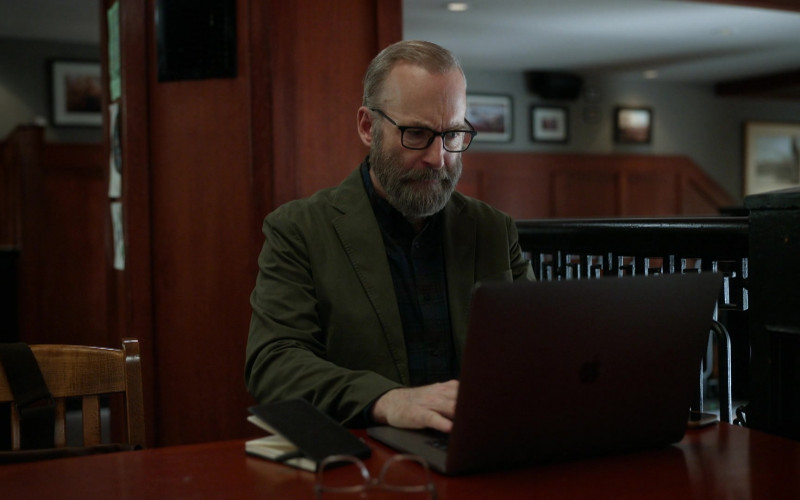 Apple MacBook Pro Laptop Used by Bob Odenkirk as William Henry Devereaux, Jr. in Lucky Hank S01E02 George Saunders (2023)