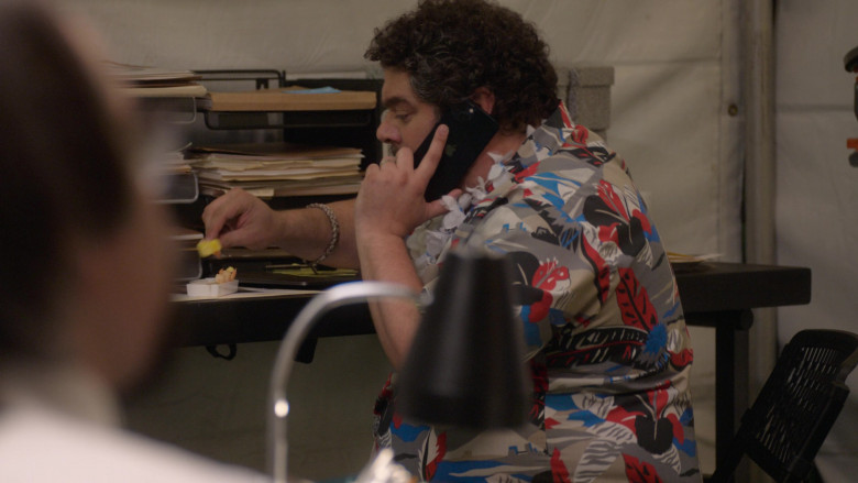 Apple iPhone Smartphone Used by Bobby Moynihan as Mattea in Party Down S03E04 KSGY-95 Prizewinner’s Luau (2023)