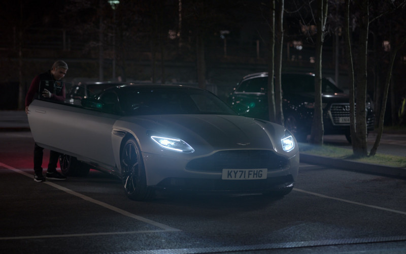 Aston Martin DB11 Sports Car of Nick Mohammed as Nathan Shelley in Ted Lasso S03E01 Smells Like Mean Spirit (2)