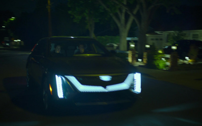 Cadillac Lyriq Electric SUV Driven by Rob Lowe as Ellis Dragon in Unstable S01E04 Pilgrims and Sex Parties (2)