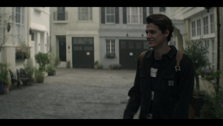 Carhartt Men’s Black Denim Jacket in You S04E10 The Death of Jonathan Moore (2)