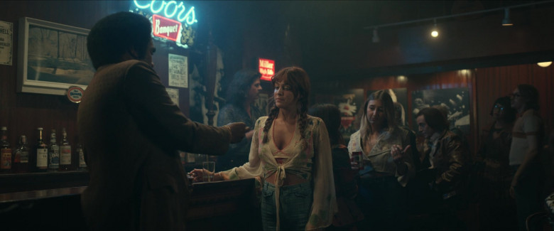 Coors Banquet and Miller High Life Beer Signs in Daisy Jones & The Six S01E02 Track 2 I’ll Take You There (2023)