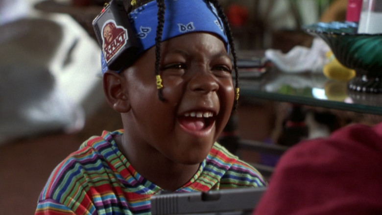 FUCT ‘X-Fuct' Store Sticker in Don't Be a Menace to South Central While Drinking Your Juice in the Hood (1996)