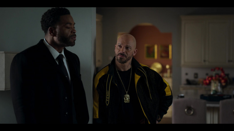 Fendi Men's Jacket Worn by Berto Colon as Lorenzo Tejada in Power Book II Ghost S03E01 Your Perception, Your Reality (1)
