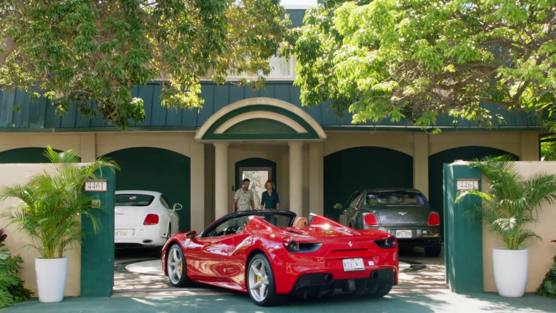 Ferrari 488 Spider Red Sports Car of Jay Hernandez in Magnum P.I. S05E04 NSFW 2023 (2)