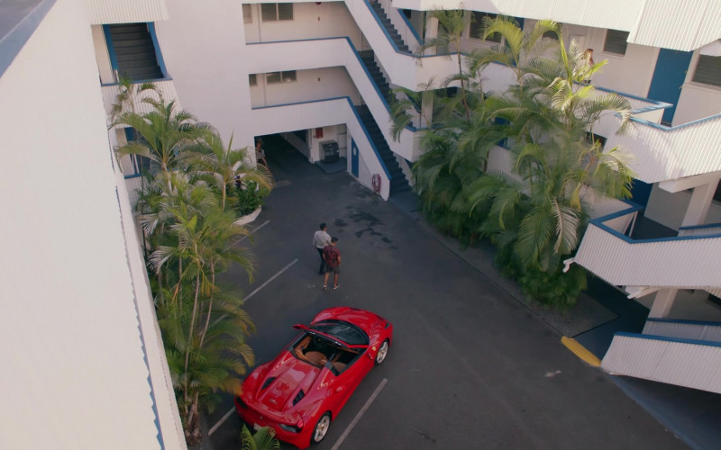 Ferrari 488 Spider Red Sports in Magnum P.I. S05E05 "Welcome to Paradise, Now Die!" (2023)