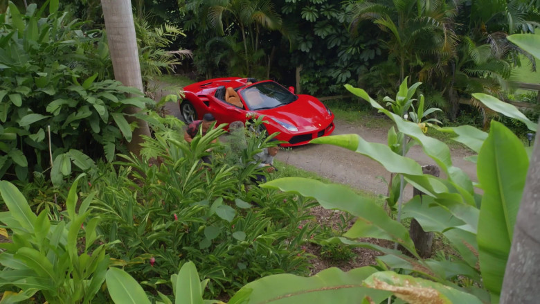 Ferrari 488 Spider Red Sports in Magnum P.I. S05E05 Welcome to Paradise, Now Die! (2)