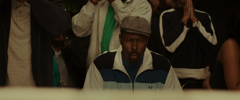 Fred Perry Track Jacket Worn by Wood Harris as Tony ‘Little Duke' Evers in Creed III