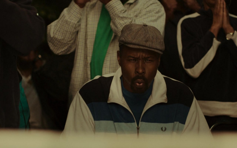 Fred Perry Track Jacket Worn by Wood Harris as Tony ‘Little Duke' Evers in Creed III