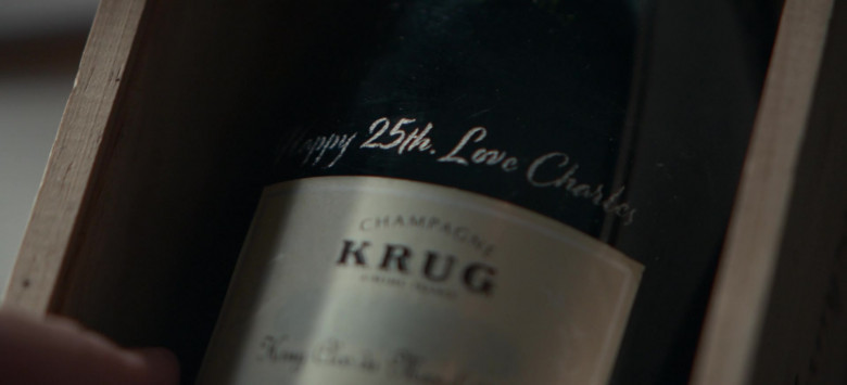 Krug Champagne Bottle Held by Colin O'Brien as Edward Adler in Dear Edward S01E07 Folklore (1)