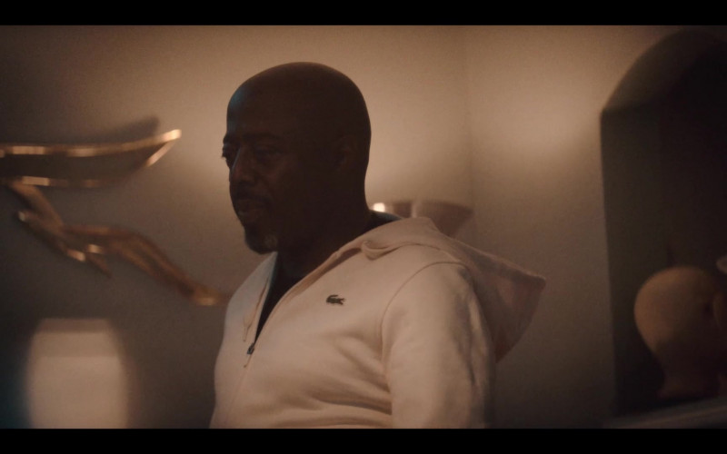 Lacoste White Hoodie in BMF S02E10 "New Beginnings" (2023)