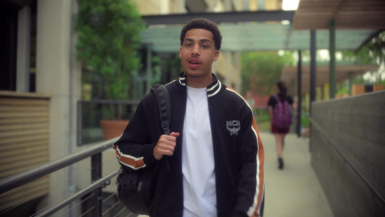 MCM Men's Tracksuit Worn by Marcus Scribner as Andre ‘Junior' Johnson in Grown-ish S05E18 Cash In Cash Out (1)