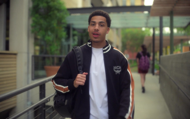 MCM Men’s Tracksuit Worn by Marcus Scribner as Andre ‘Junior’ Johnson in Grown-ish S05E18 Cash In Cash Out (1)