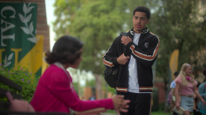 MCM Men's Tracksuit Worn by Marcus Scribner as Andre ‘Junior' Johnson in Grown-ish S05E18 Cash In Cash Out (2)