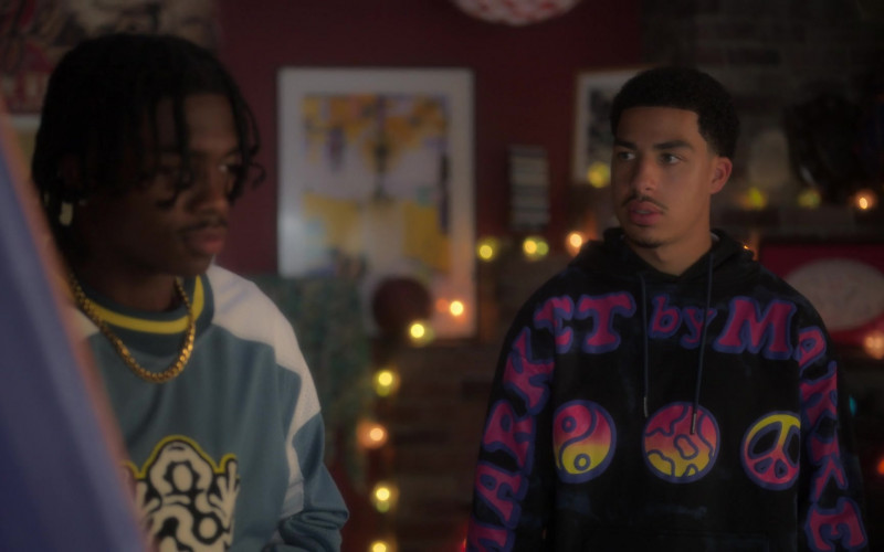 Market Cali Lock Gradient Hoodie Worn by Marcus Scribner as Andre ‘Junior’ Johnson in Grown-ish S05E18 Cash In Cash Out (1)
