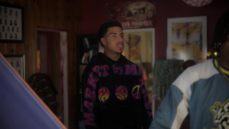 Market Cali Lock Gradient Hoodie Worn by Marcus Scribner as Andre ‘Junior' Johnson in Grown-ish S05E18 Cash In Cash Out (2)