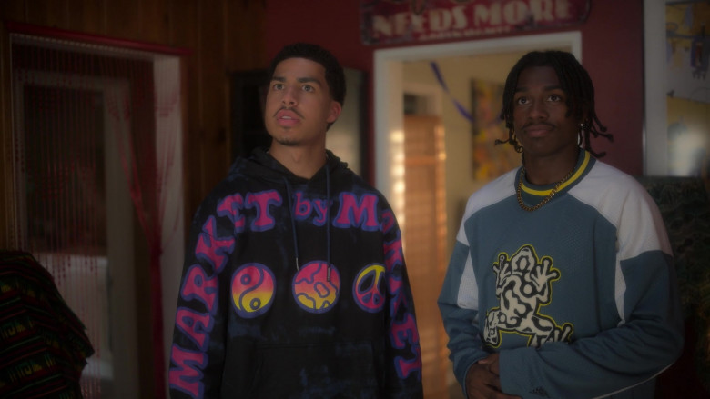 Market Cali Lock Gradient Hoodie Worn by Marcus Scribner as Andre ‘Junior' Johnson in Grown-ish S05E18 Cash In Cash Out (3)