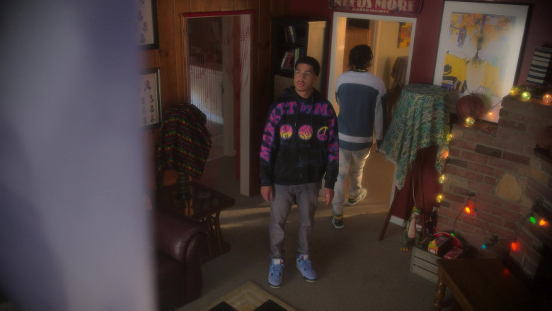 Market Cali Lock Gradient Hoodie Worn by Marcus Scribner as Andre ‘Junior' Johnson in Grown-ish S05E18 Cash In Cash Out (4)