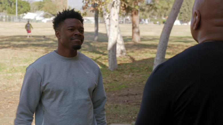 Nike Men's Sweatshirt Worn by Caleb Castille as Devin Roundtree in NCIS Los Angeles S14E14 Shame (2)