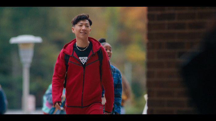 Nike Red Tracksuit (Hoodie And Sweatpants) Worn By Bloom Li In Chang ...