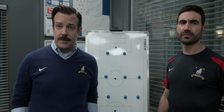 Nike V-Neck Sweaters of Jason Sudeikis in Ted Lasso S03E03 4-5-1 (1)