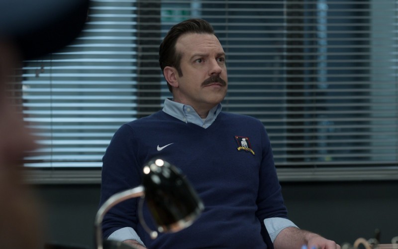 Nike V-Neck Sweaters of Jason Sudeikis in Ted Lasso S03E03 4-5-1 (2)