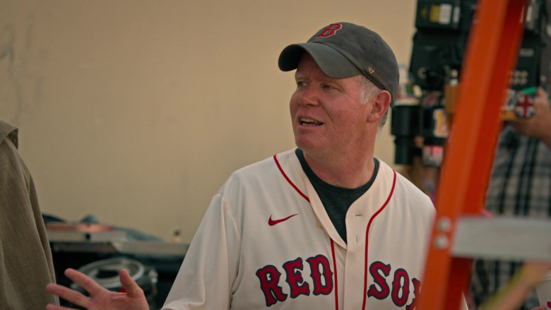 Nike x Boston Red Sox Baseball Team Jersey and '47 Brand Cap in History of the World Part II S01E07 VII (2023)