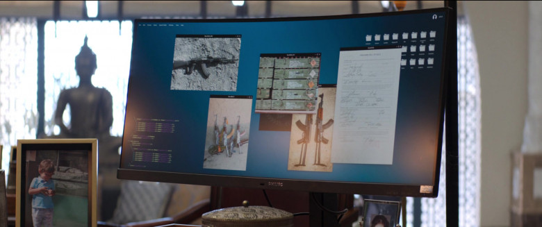 Philips Curved Widescreen Monitor in Operation Fortune Ruse de guerre 2023 Movie (2)
