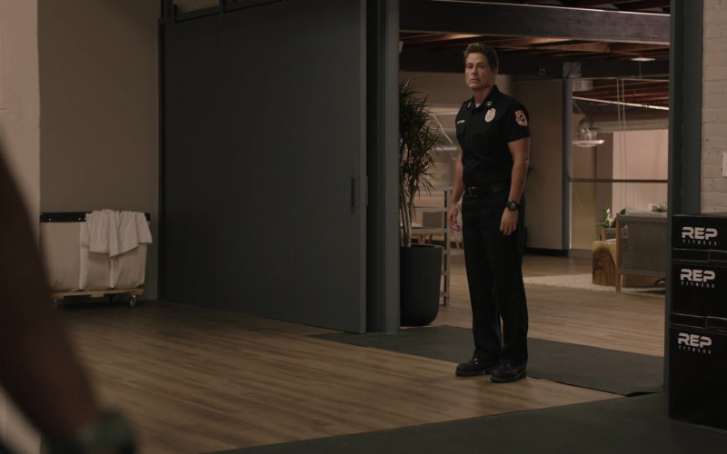 REP Fitness Gym Equipment in 9-1-1 Lone Star S04E07 Tommy Dearest (2023)