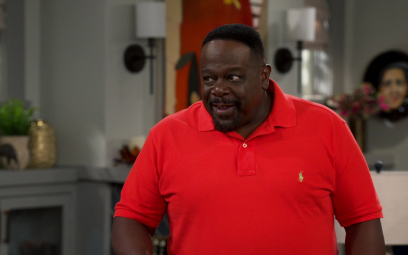 Ralph Lauren Polo Shirt Worn by Cedric the Entertainer in The Neighborhood S05E14 Welcome to New Beginnings (2023)