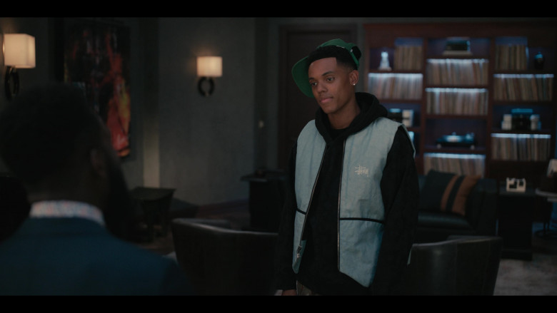 Stussy Vest Worn by Jabari Banks as Will Smith in Bel-Air S02E06 Let the Best Man Win (2)