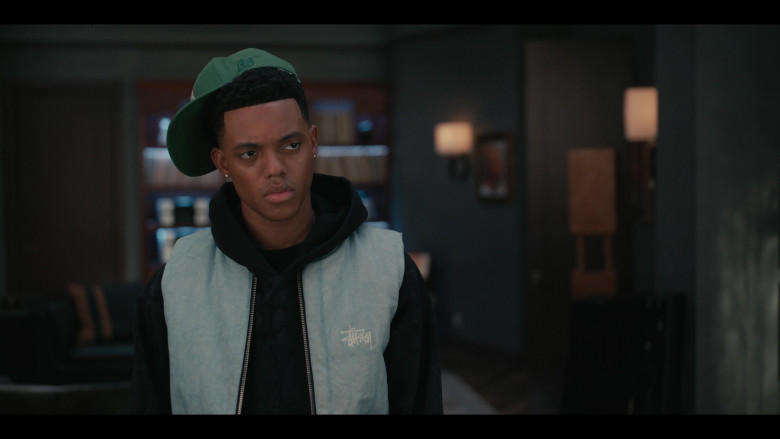 Stussy Vest Worn by Jabari Banks as Will Smith in Bel-Air S02E06 Let the Best Man Win (3)