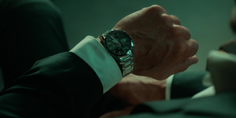 TAG Heuer Carrera Chronograph Calibre 16 Automatic Men's Watch of Frank Grillo as Doc Alexander in Little Dixie (2023)
