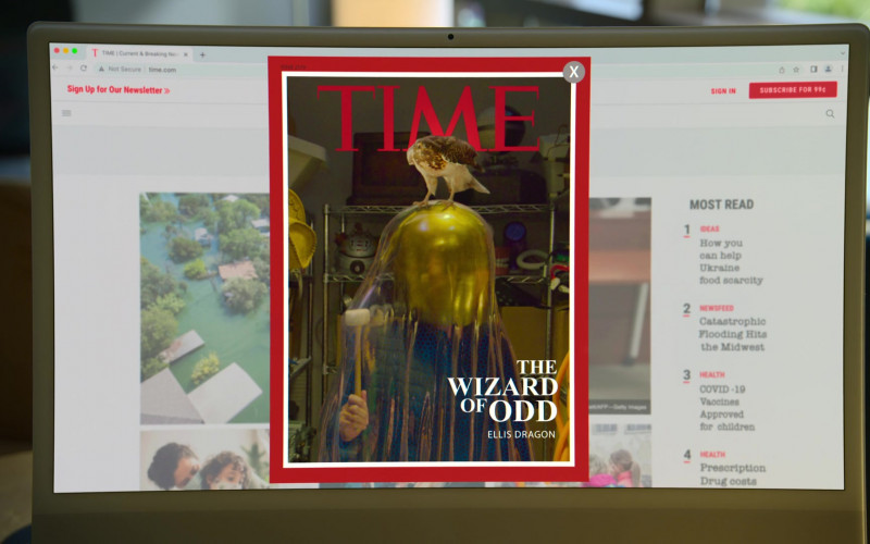 Time Magazine Website in Unstable S01E03 The Wizard of Odd (1)