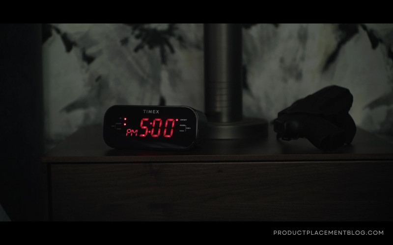 Timex Alarm Clock with Red Display in The Night Agent S01E01 The Call (2023)