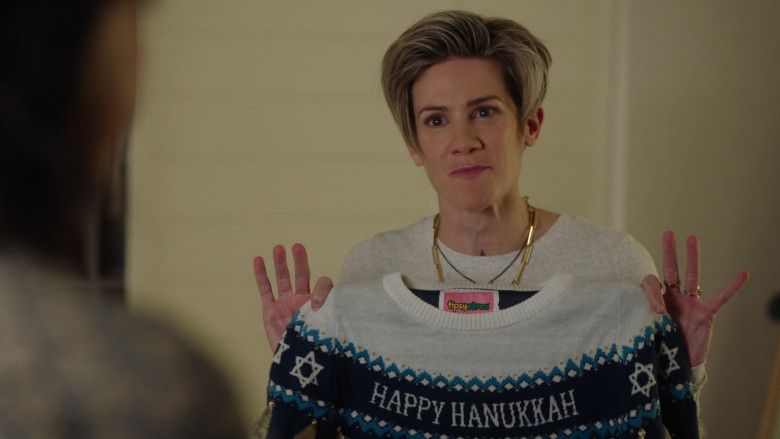 Tipsy Elves ‘Happy Hanukkah' Sweater in A Million Little Things S05E08 Dear Diary (2023)