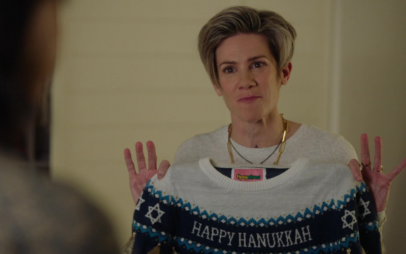 Tipsy Elves 'Happy Hanukkah' Sweater in A Million Little Things S05E08 "Dear Diary" (2023)