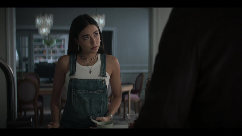 Tommy Hilfiger Denim Overalls Worn by Mariel Molino as Elena Santos in The Watchful Eye S01E07 Out Like a Light (1)