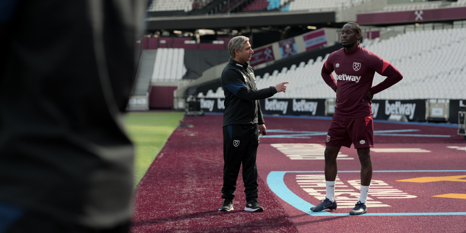 Umbro Pro Training Tracksuit And Sneakers Worn By Nick Mohammed As ...