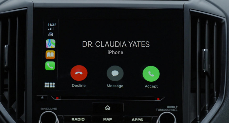 Apple CarPlay in Ghosted (2023)