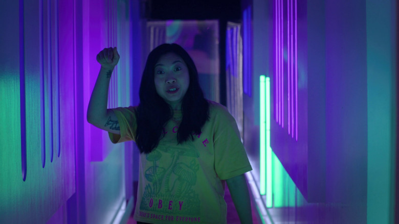 Obey Women's T-Shirt Worn by Nora Lum in Awkwafina Is Nora From Queens S03E01 "Nightmares" (2023) - 365683