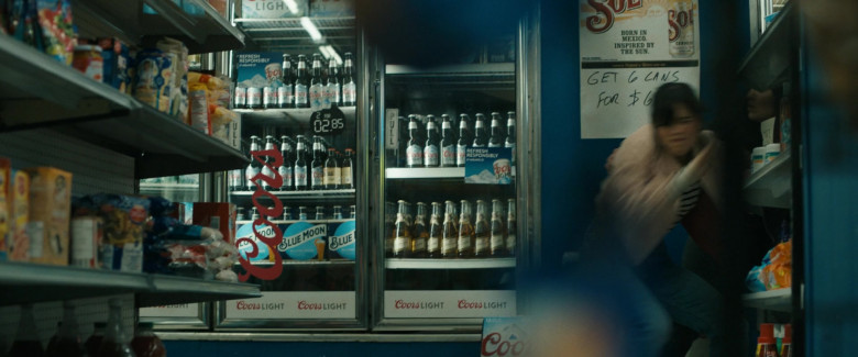 Coors Light, Blue Moon, Miller High Life and Sol in Scream VI (2023)