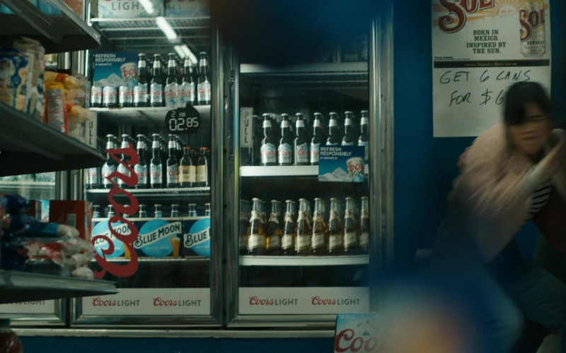 Coors Light, Blue Moon, Miller High Life and Sol in Scream VI (2023)