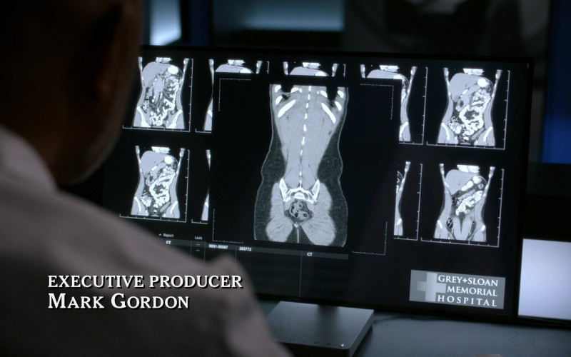 Dell Computer Monitor in Grey's Anatomy S19E13 Cowgirls Don't Cry (2023)